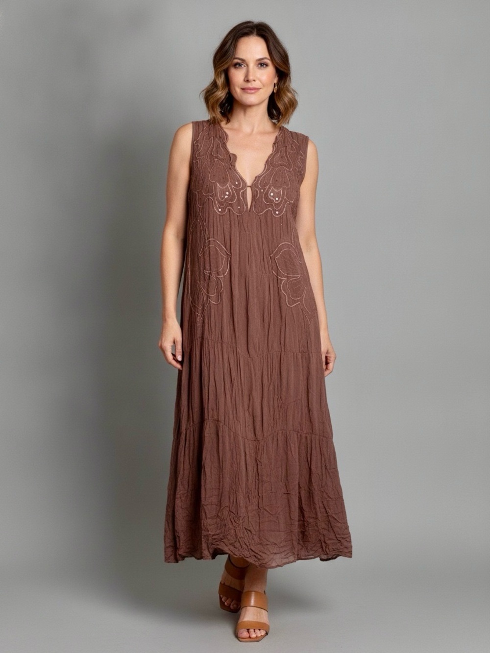 Zara Terracotta Maxi Dress